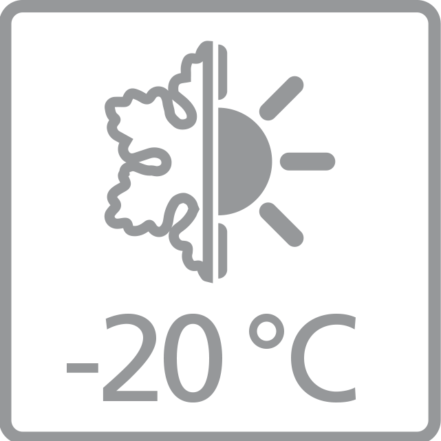 Стабильная работа при температурах до -20 °C